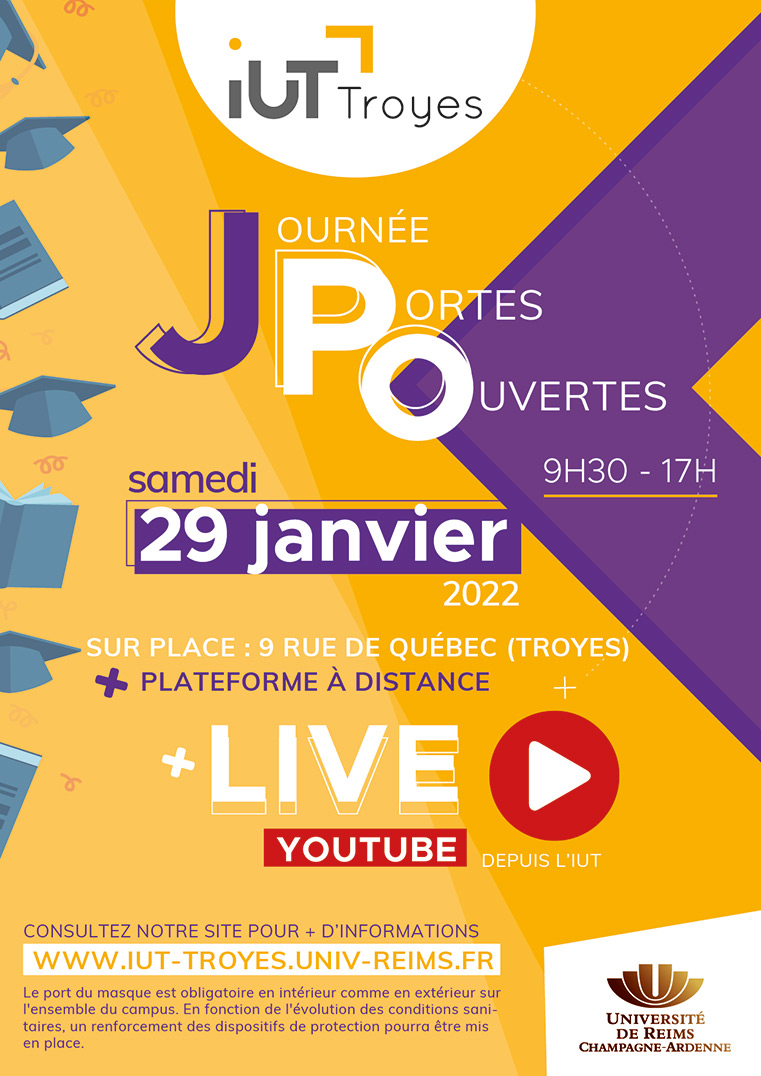 Affiche JPO 2022 IUT de Troyes